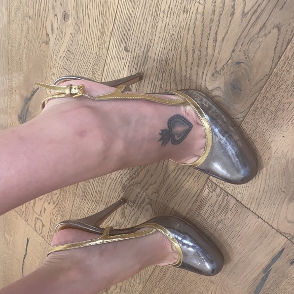 100% authentic Miu miu metallic heels - Picture 9 of 10